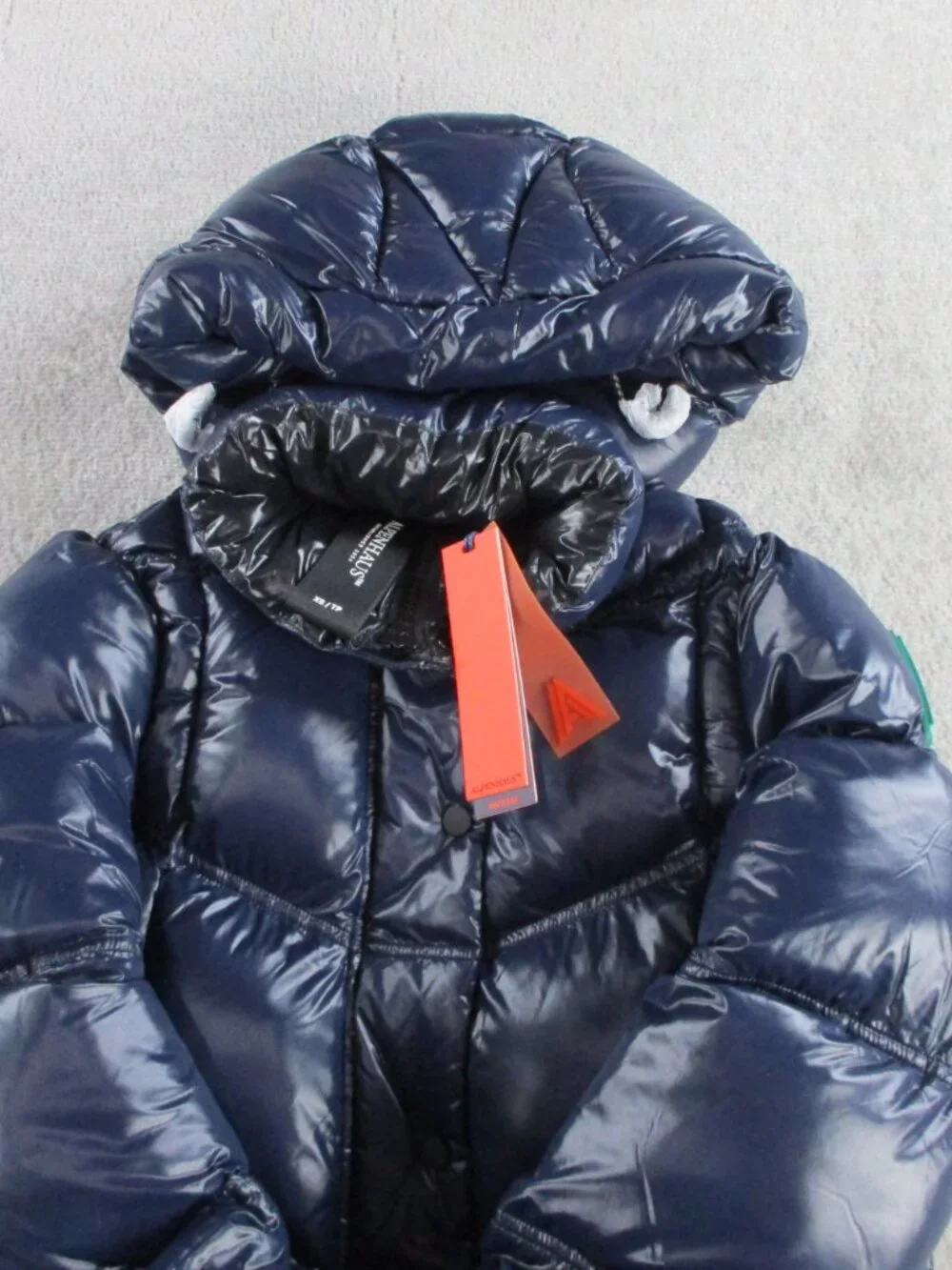 NEW Alpenhaus Meribel Quilted Maxi Puffer Coat XS Removable Hood Midnight Navy - Picture 5 of 10
